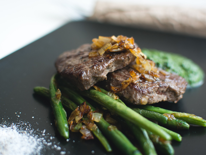 beef steak with vegetables